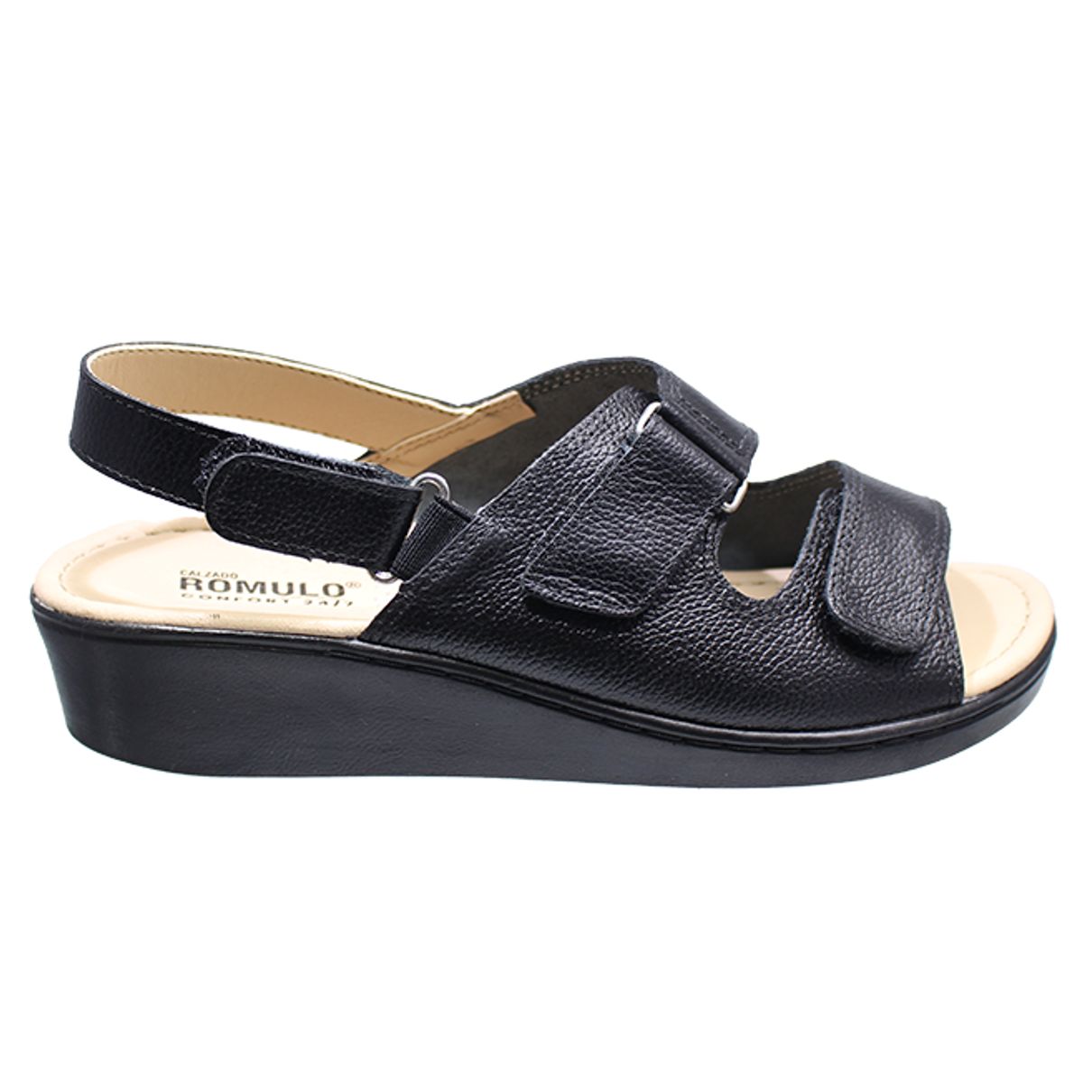 ROMULO - Sandalias Romulo Ajuste Velcro En Cuero