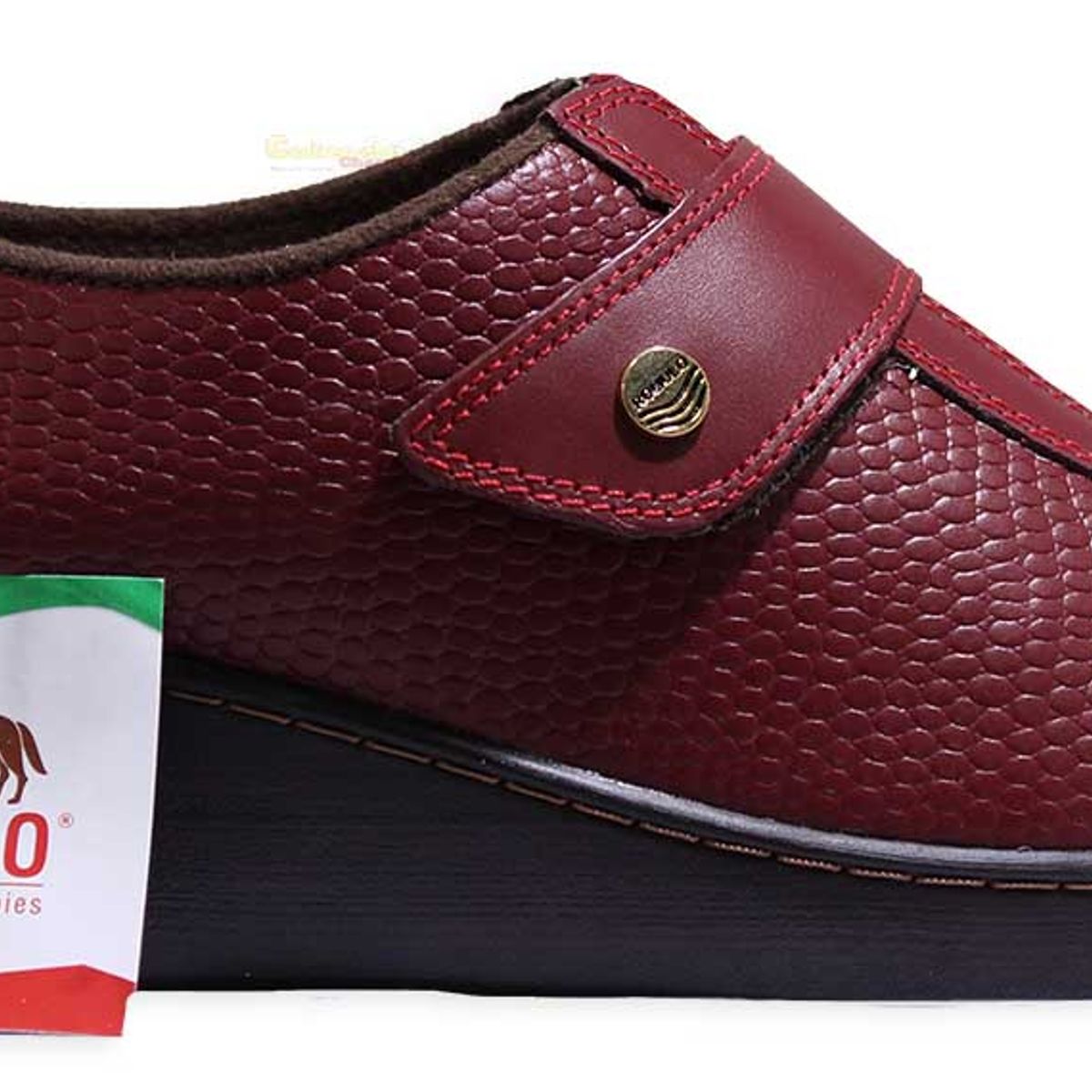 CALZADO ROMULO - Mocasín Cuero Romulo Dama Ajuste Resorte Y Velcro