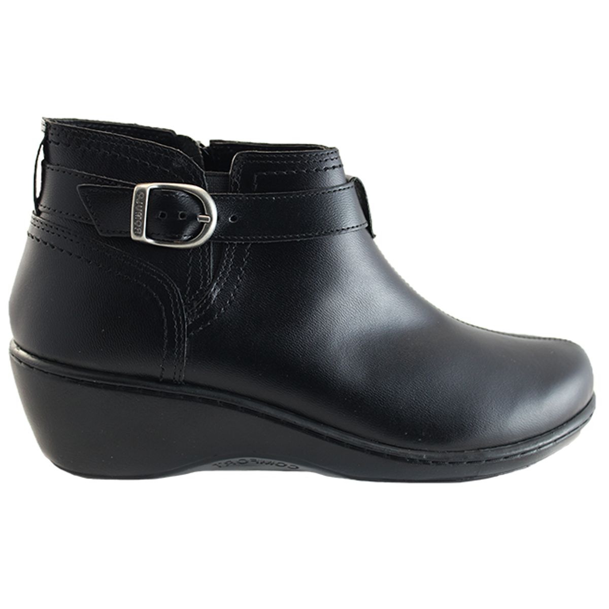 CALZADO ROMULO - Botin Romulo Cuero Dama Hebilla Decorativa Tacón Corrido