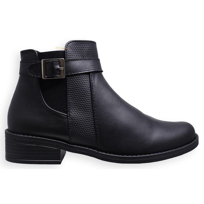 GENERICO - Botines Para Mujer Tacón Ancho 3 12
