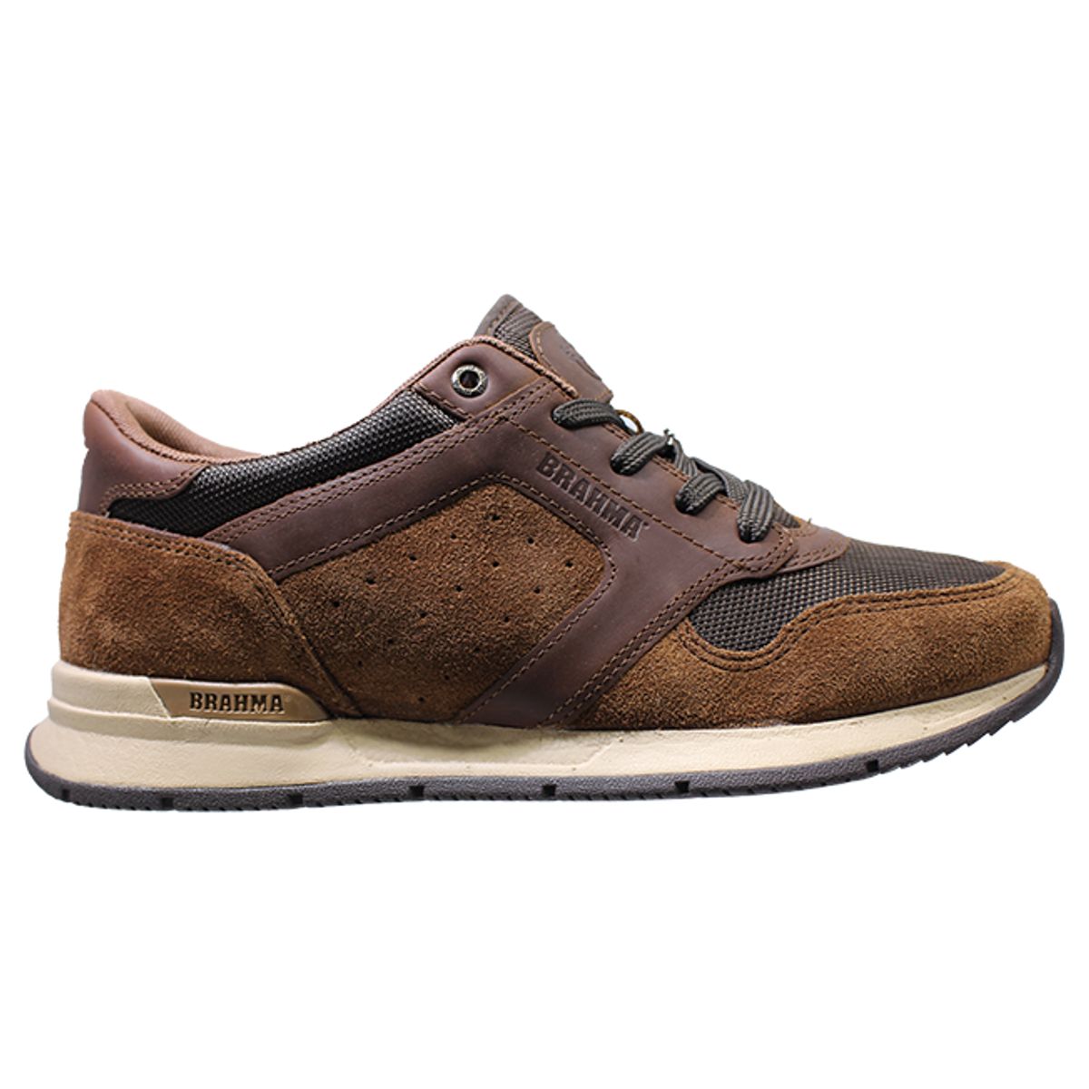 BRAHMA - Zapato Brahma Casual De Amarrar Nobuk Kj3185