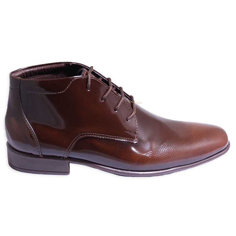 GENERICO - Botín Formal De Amarrar Para Hombre Cuero Riviera