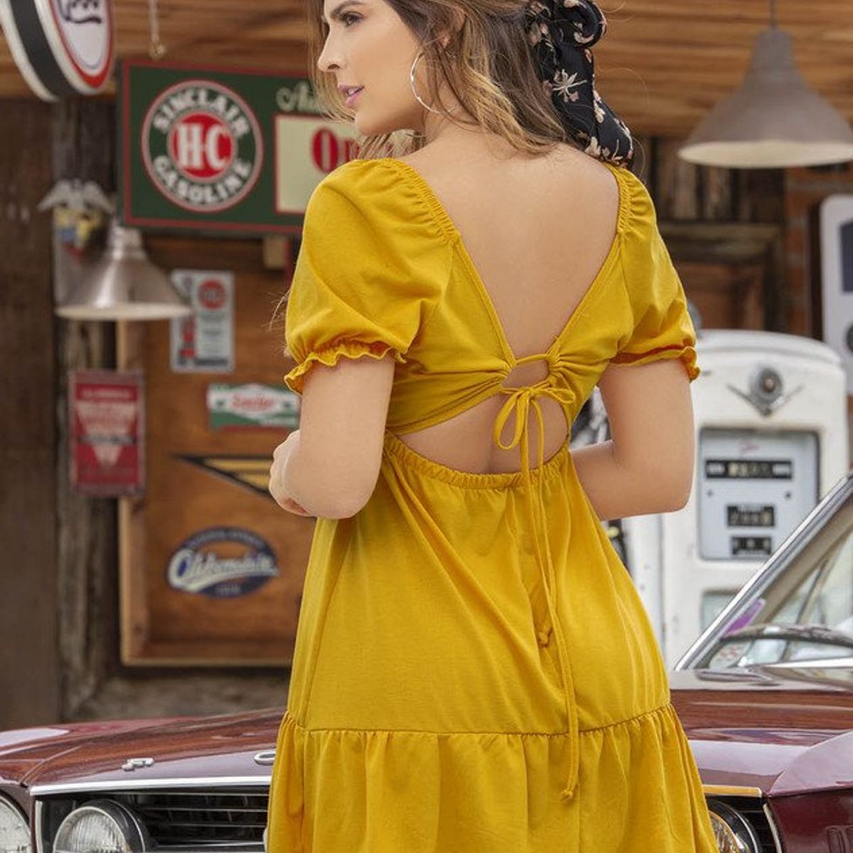 ATYPICAL - Vestido ATYPICAL 83281 Mostaza