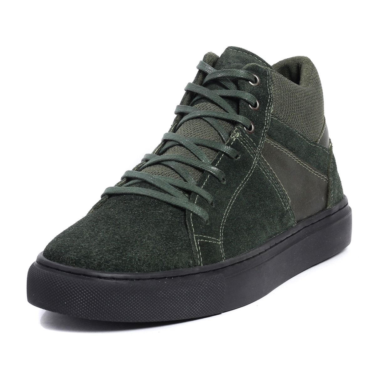 VIAR - Tenis Bota en Cuero Para Hombre VIAR Fiodor04 Verde