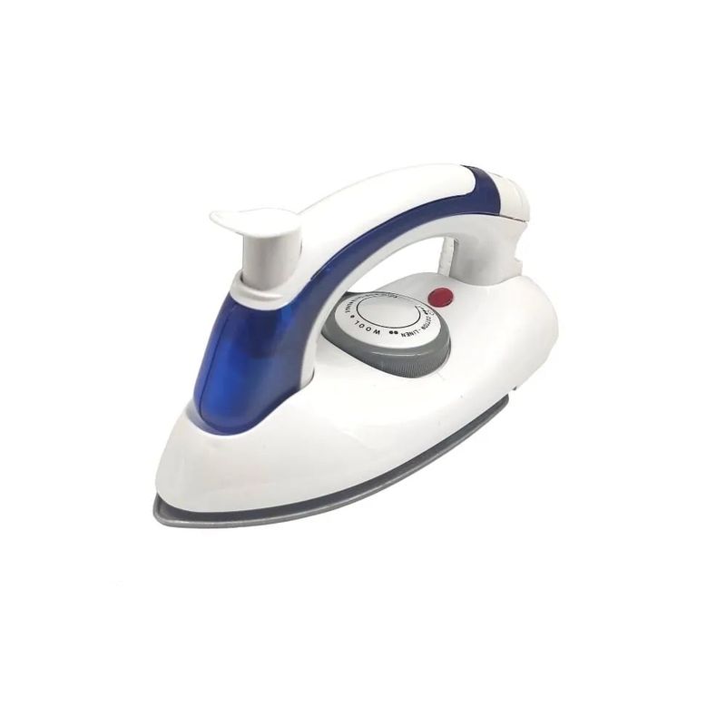 GENERICO - Mini Plancha Viajera Ropa Vapor Antiadherente Mango Plegable