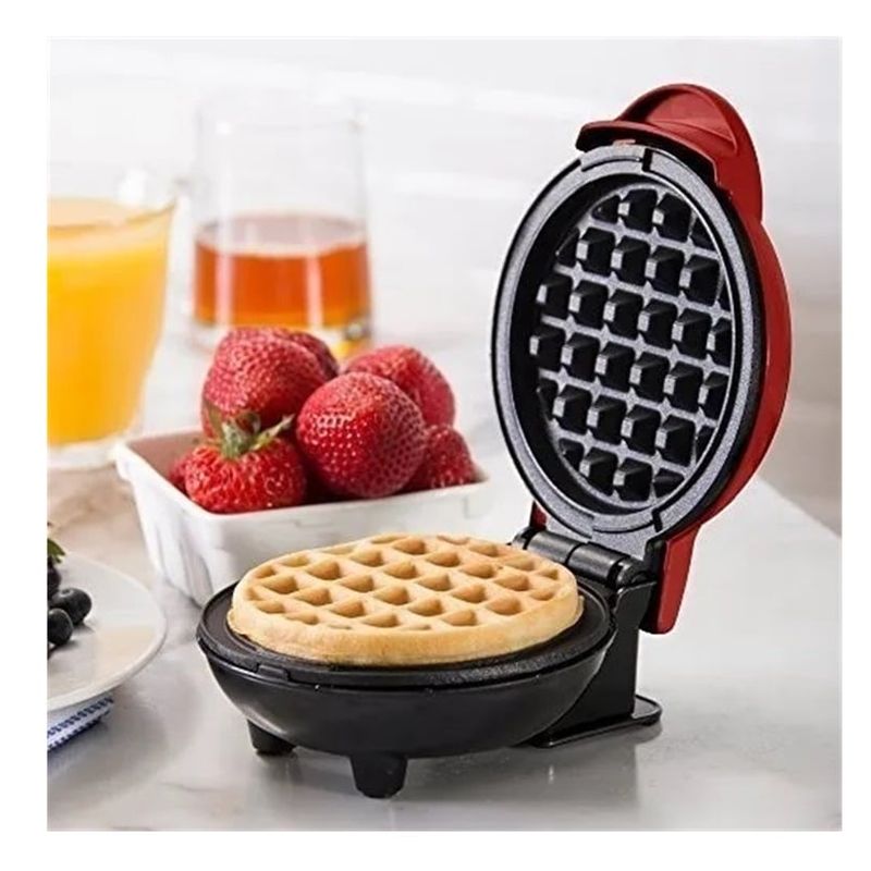 NIA - Mini Waflera Electrica Wafless Pancakes Roja