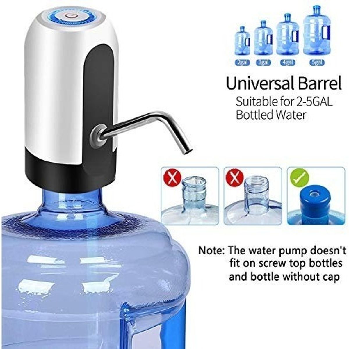 GENERICO - Dispensador Automático De Agua Para Botellón Recargable