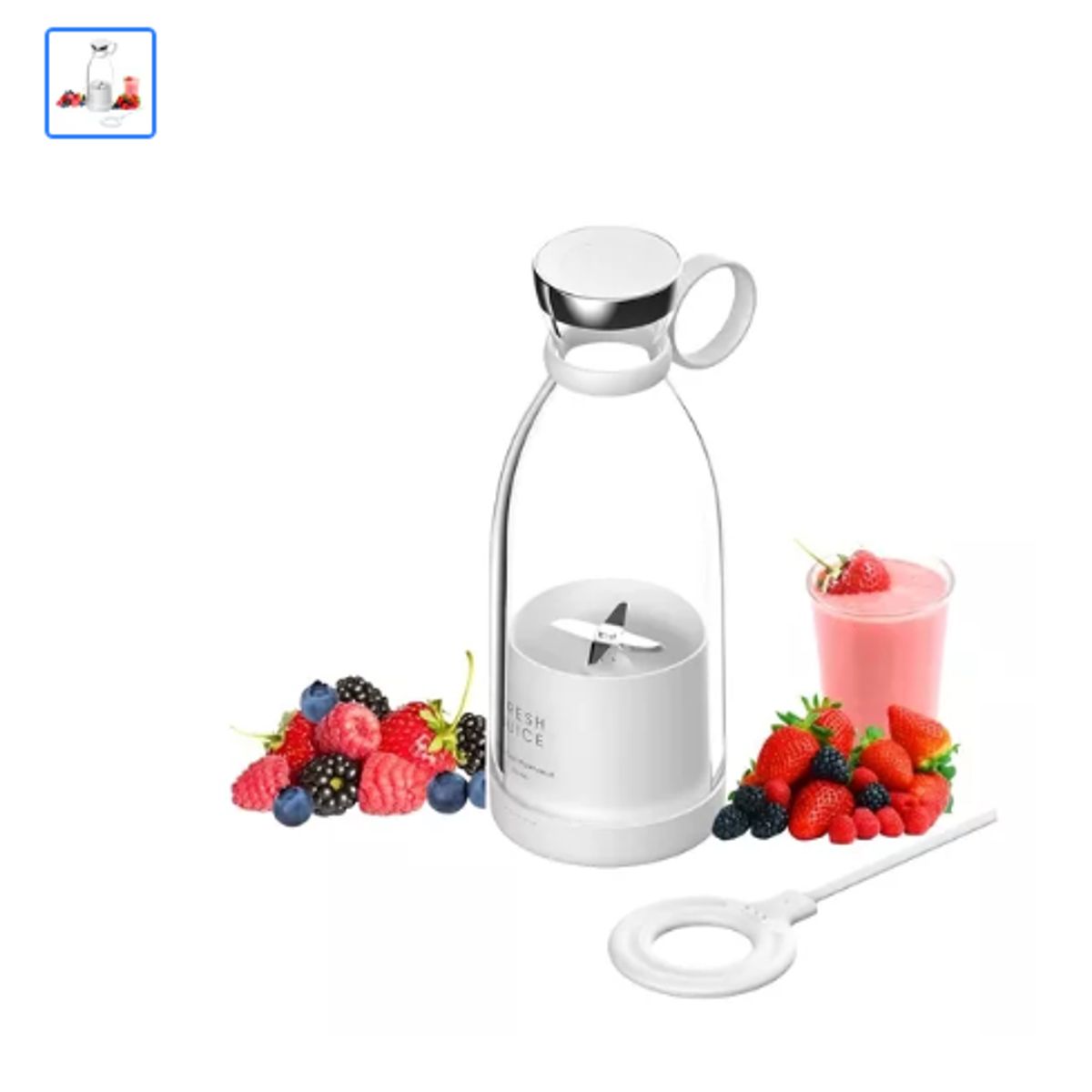 GENERICO - Licuadora portátil Freshij Fresh Juice 350 mL con USB.