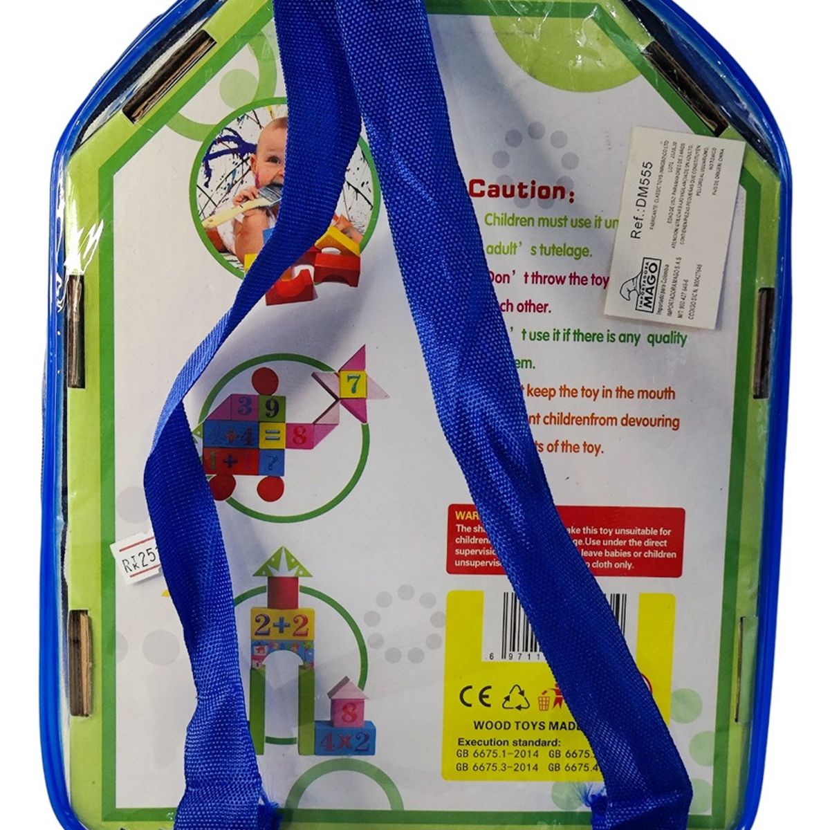 GENERICO - Maleta Juego Bloques Rompecabezas Armar Didactico Educativo