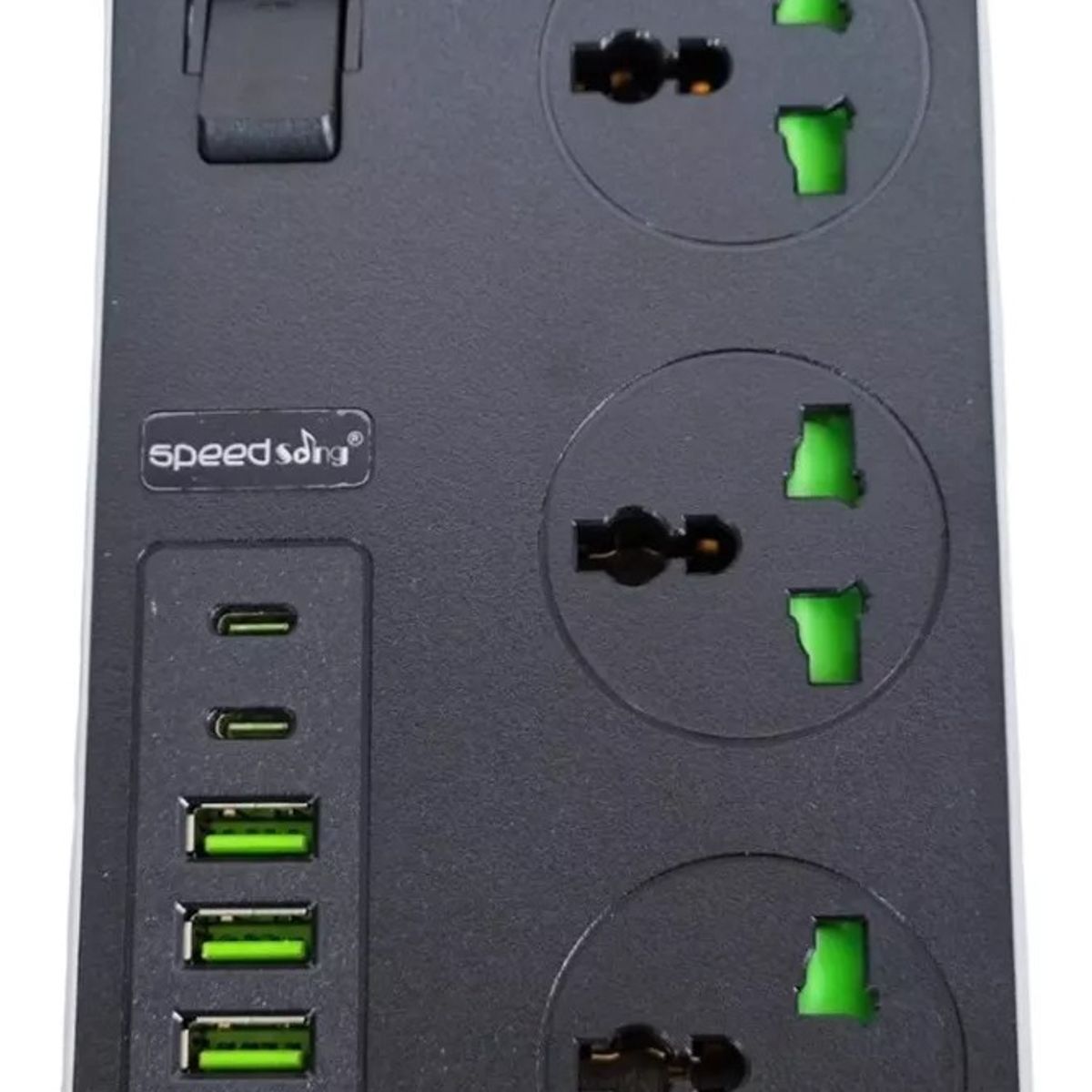 SPEED SONG - Multitoma Entradas Usb Tipo C Interruptor Regleta Corriente
