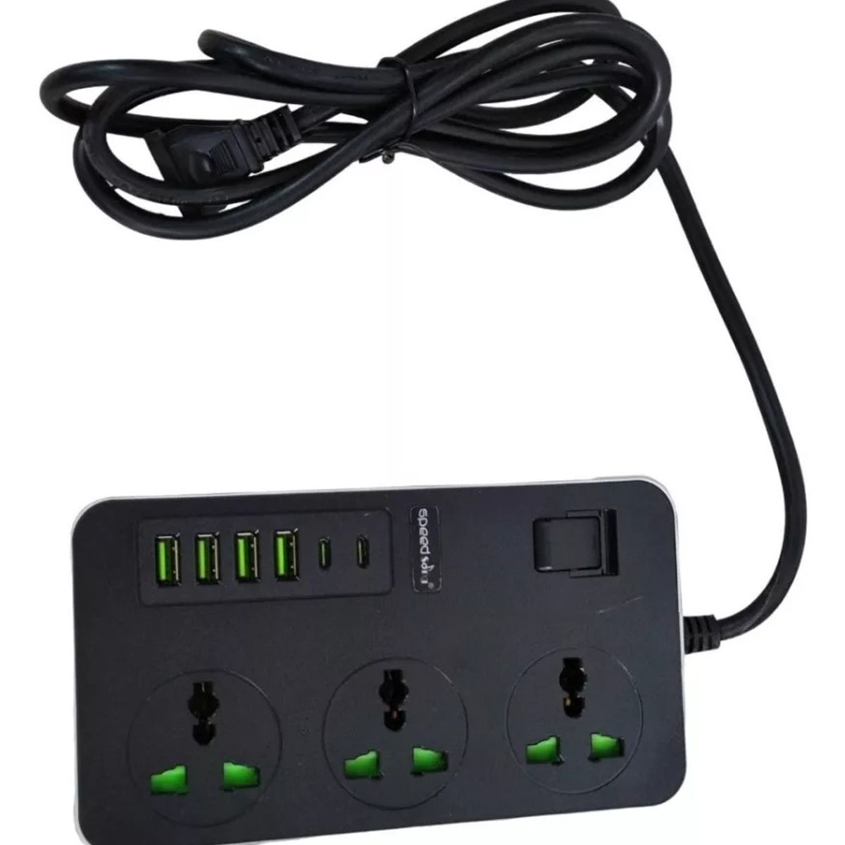 SPEED SONG - Multitoma Entradas Usb Tipo C Interruptor Regleta Corriente