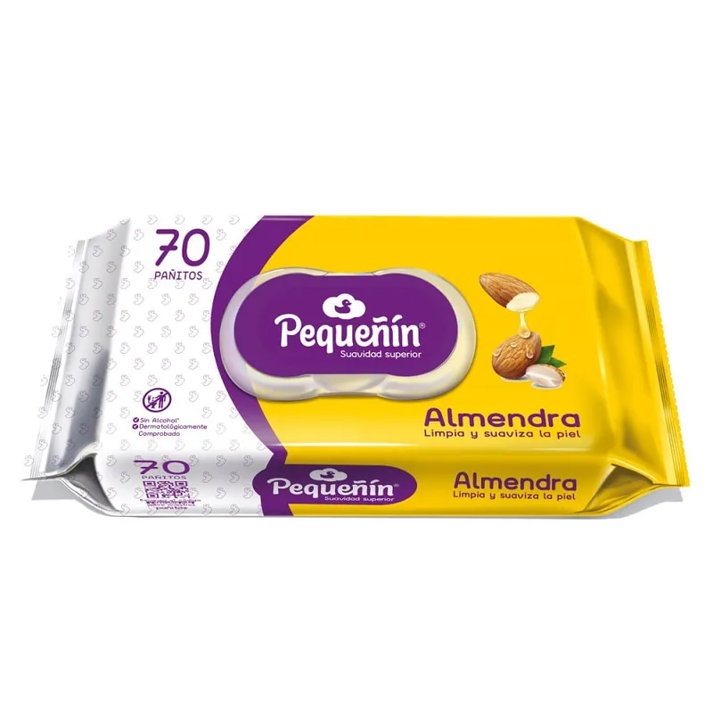 PEQUEÑIN - Pañitos Húmedos Pequeñin Almendra X 70Und