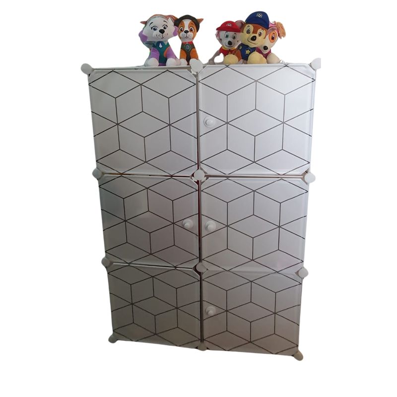 GENERICO - Closet Armario organizador 6 niveles blanco