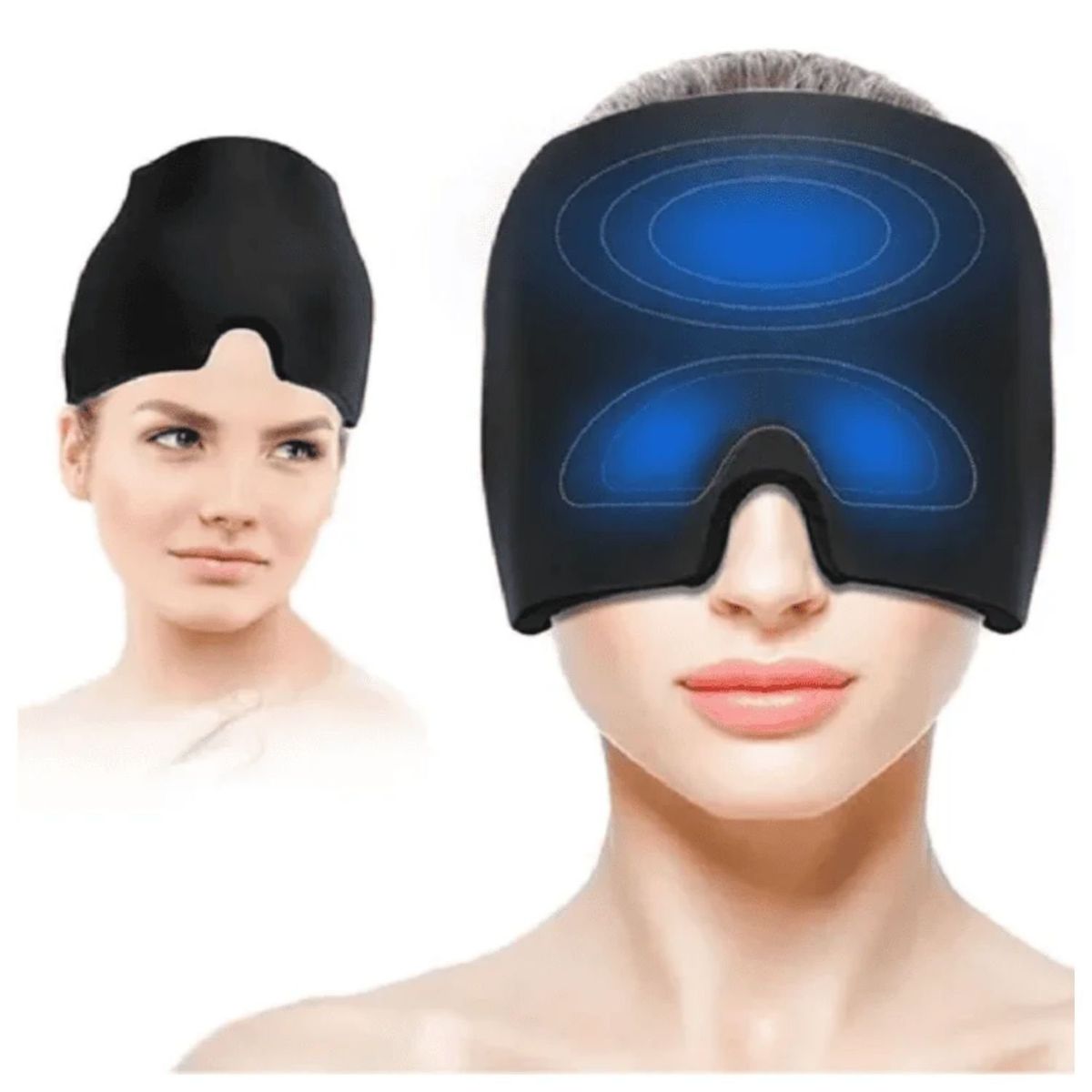 TELEPRODUCTOSBOGOTA - Máscara Facial Sombrero Alivio Migraña Gel