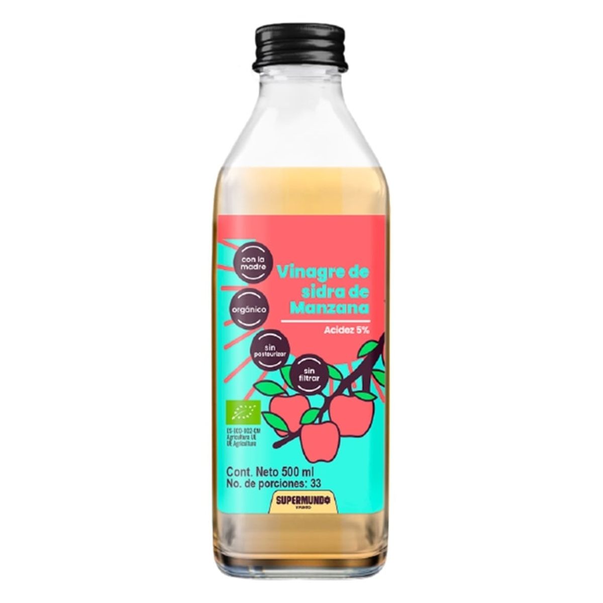 SUPERFUDS - Supe Vinagre Superfuds Sidra Manzana X 500ml