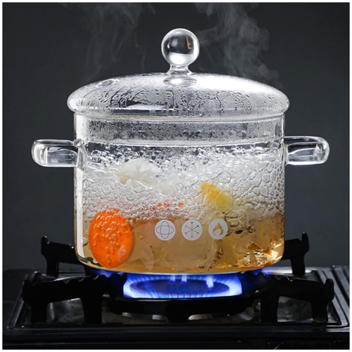 ONE PIXEL - Olla De Sopa Resistente Al Calor Apto Para Microondas