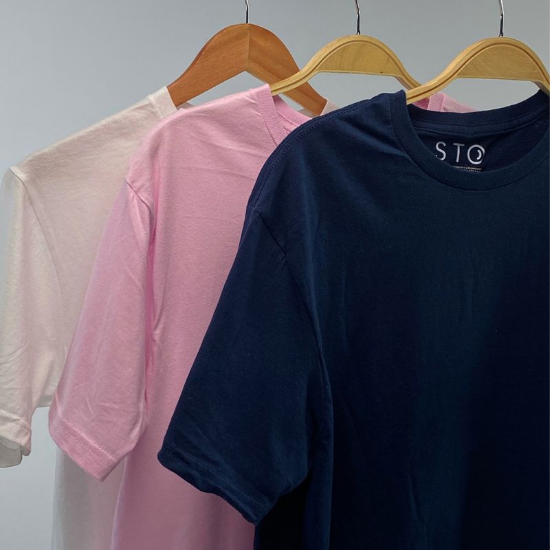SIABATTO - Camiseta Unicolor Unisex Combo x3