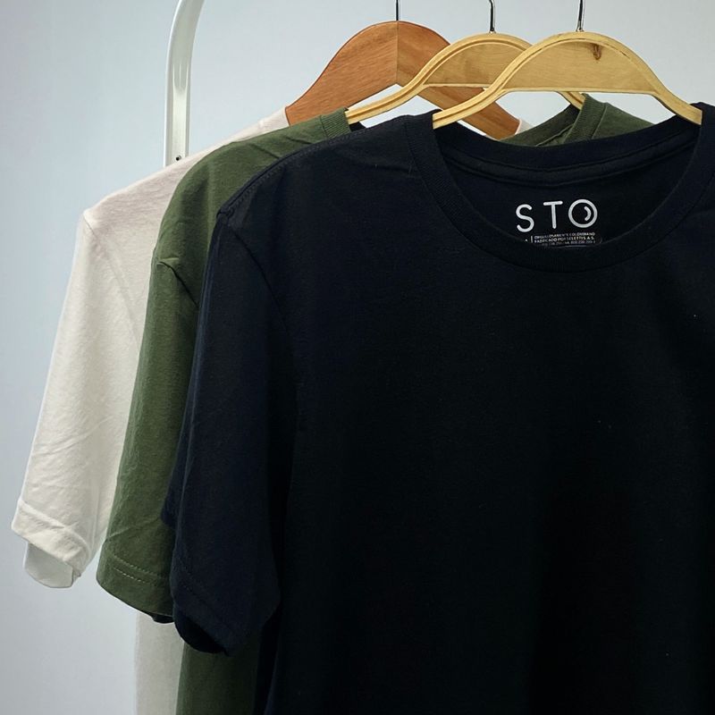 SIABATTO - Camiseta Unicolor Unisex Combo x3