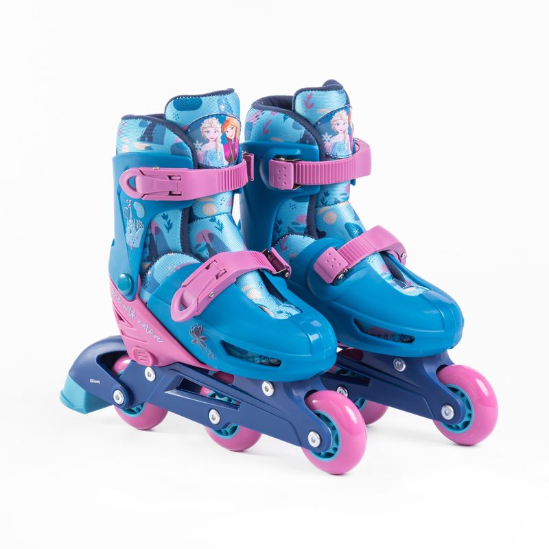 DISNEY - Patines Infantiles 2 En 1 Frozen Azul 3 Ruedas Talla 27-30_.