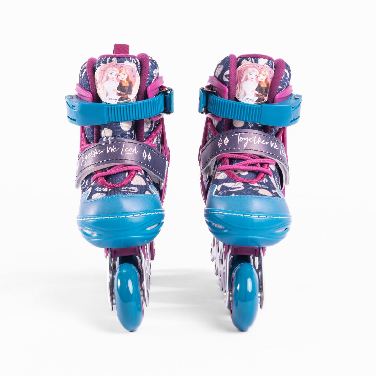 DISNEY - Patines En Linea Chasis De Aluminio Frozen 4 Ruedas T 31-34_.