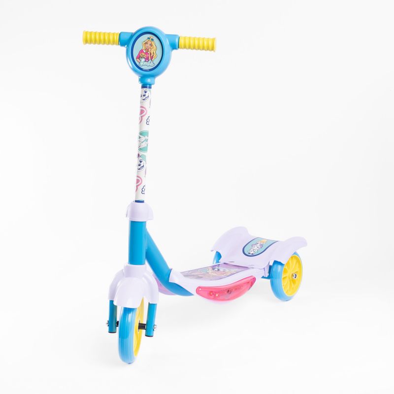 BARBIE - Patineta Scooter Kids Light 3 Ruedas Barbie Lila_.