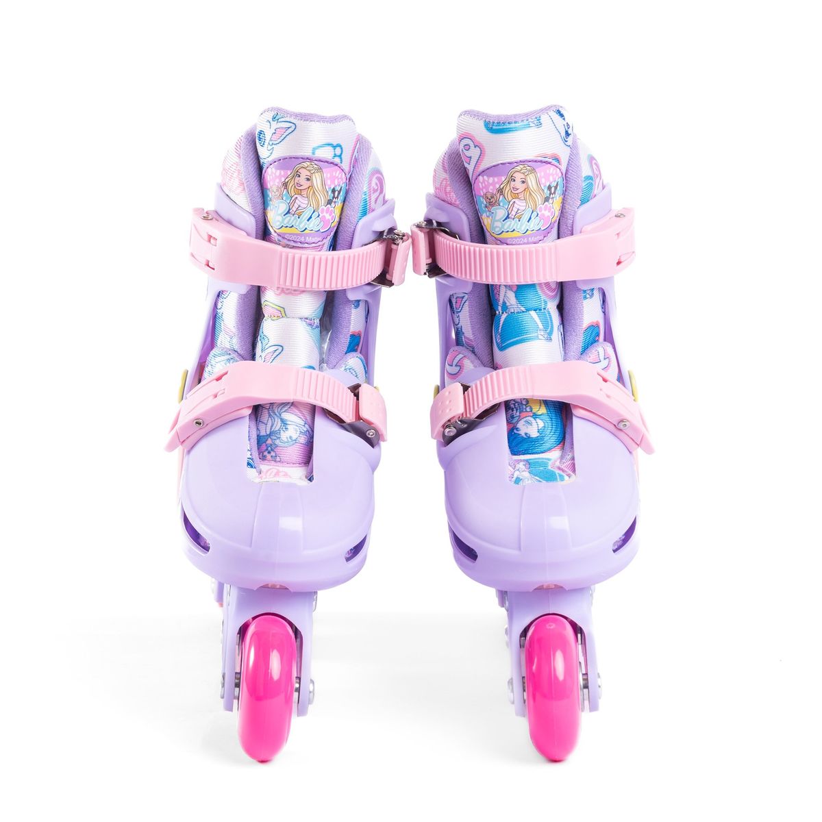 BARBIE - Patines Infantiles 2 En 1 Barbie Lila 3 Ruedas Talla 27-30