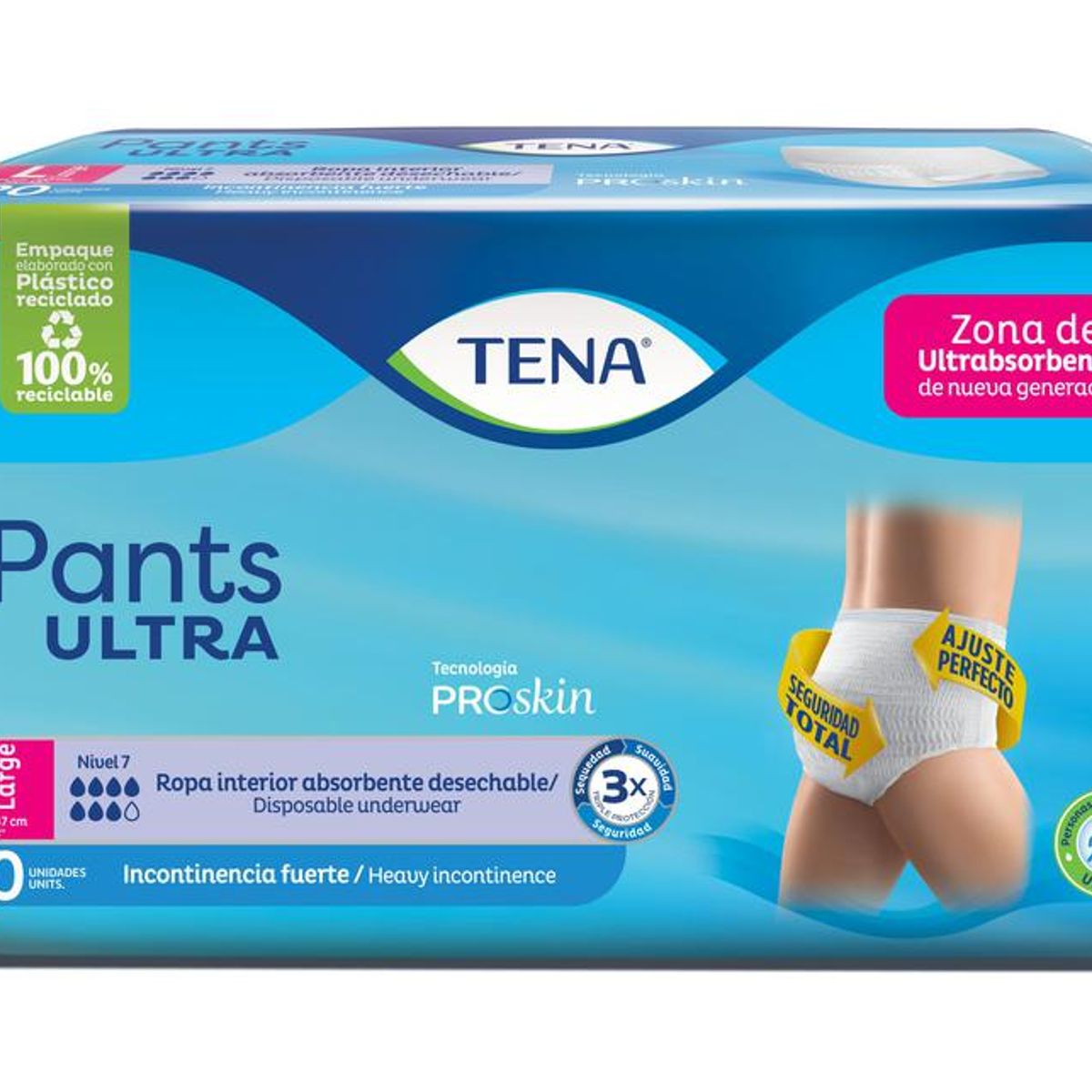TENA - Tena Pants Ultra Desechables Adultos TL 20 Unds