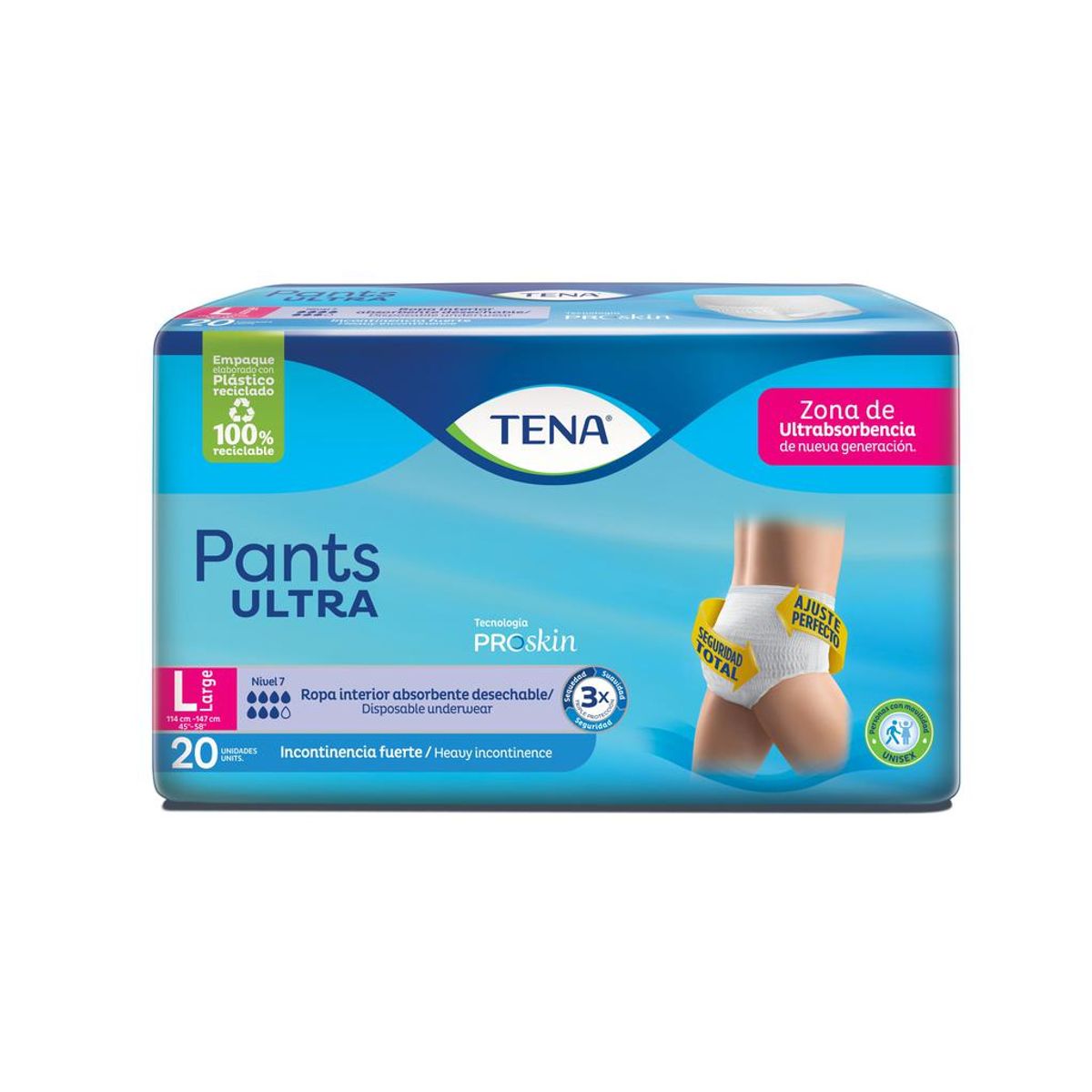 TENA - Tena Pants Ultra Desechables Adultos TL 20 Unds