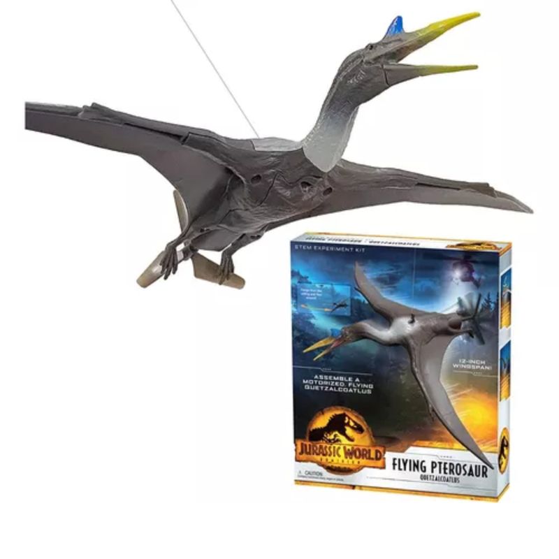 JURASSIC WORLD - Dinosaurio Para Armar Volador Stem Quetzalcoatlus Regalo