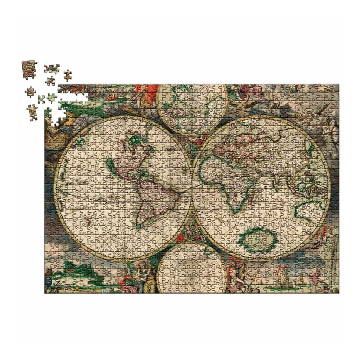 INGENIO - Rompecabezas 1000 Piezas Mapamundi Antiguo