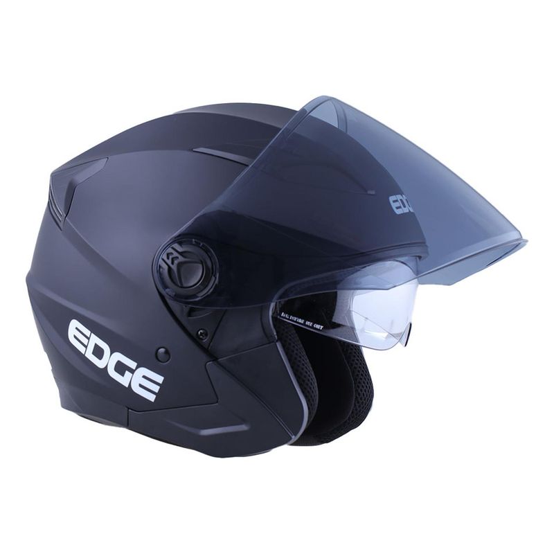 EDGE HELMETS - Casco Edge Semi Integral Jaguar Certificado DOT - Negro - M