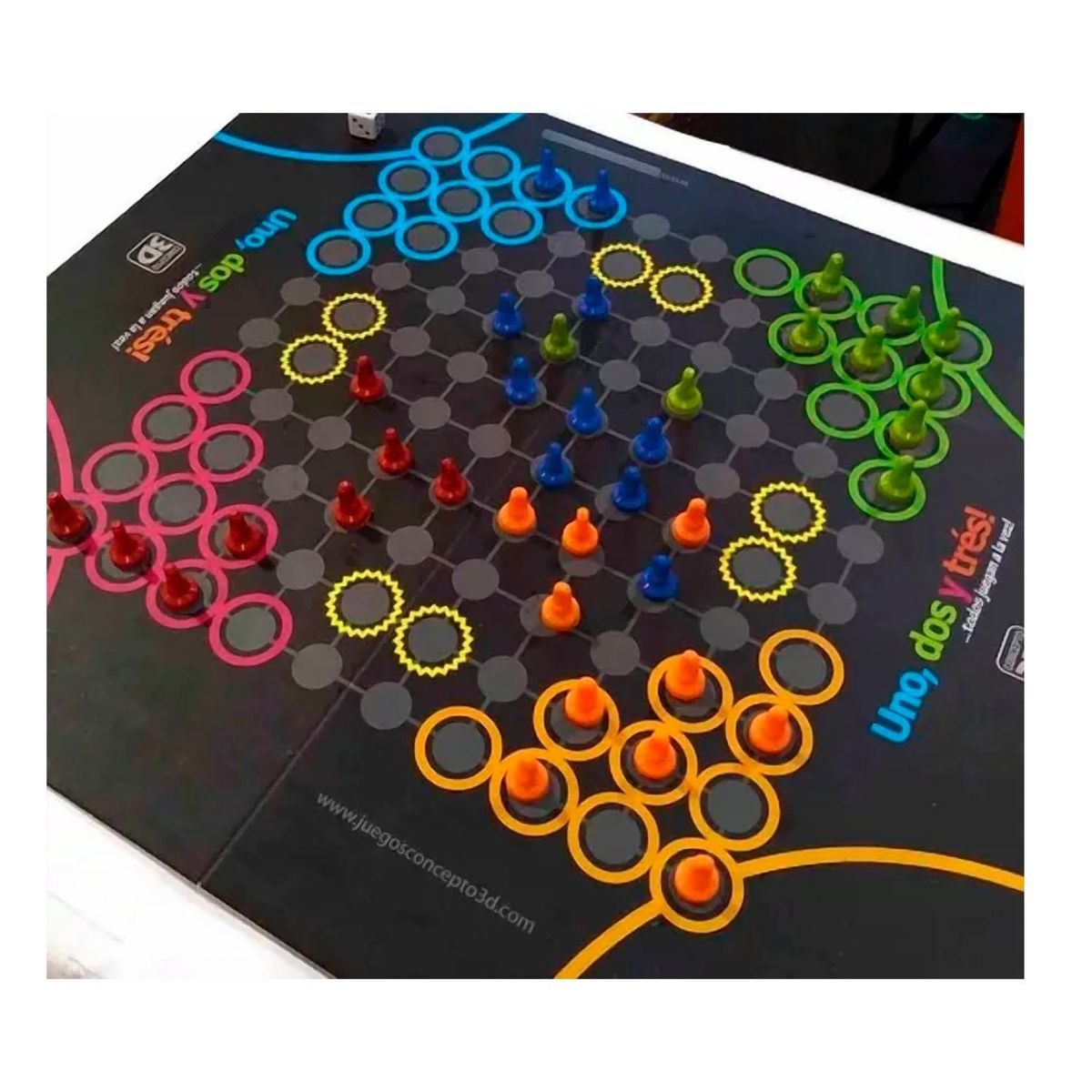 CONCEPTO 3D - Uno Dos Y Tres Concepto 3D Juego De Mesa Español