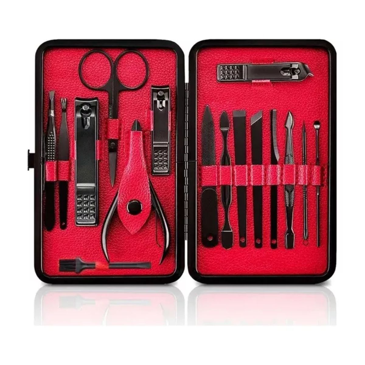 AFM - Estuche Kit Manicura Corta Uñas Y Accesorios En Acero