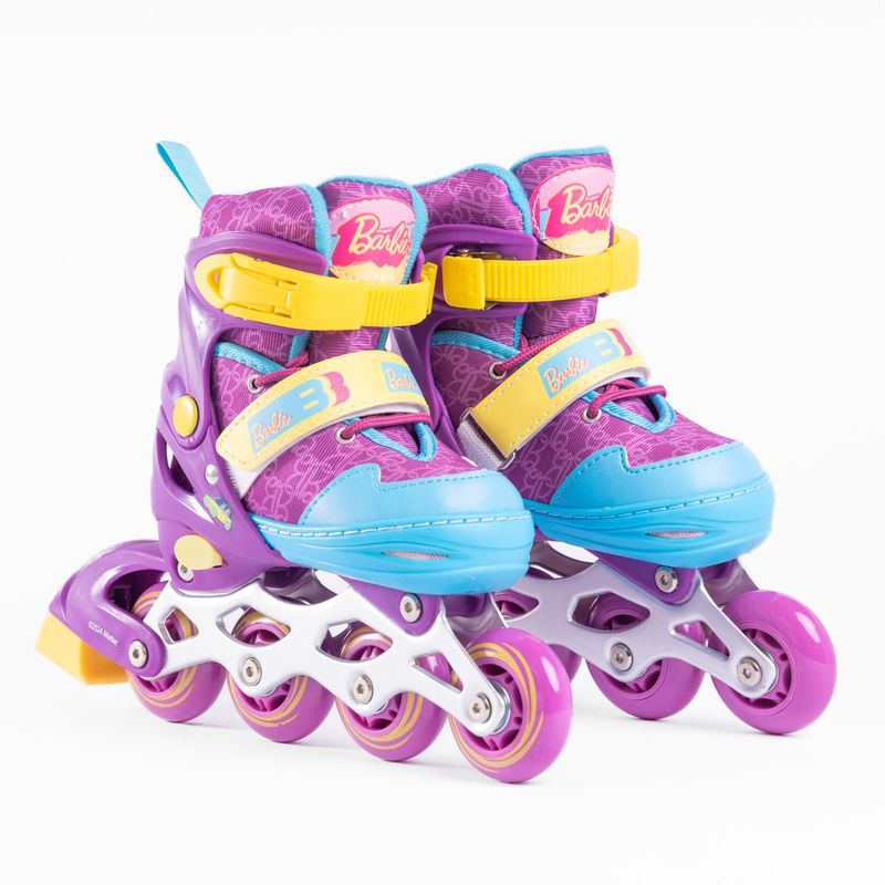 BARBIE - Patines En Linea Chasis De Aluminio Barbie 4 Ruedas T 31-34