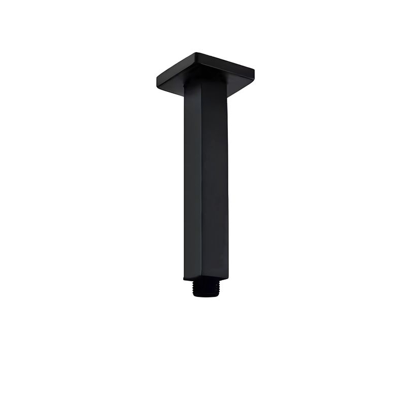 CCOL - Brazo Tubo Cuadrado Ducha Techo Negro 15cm