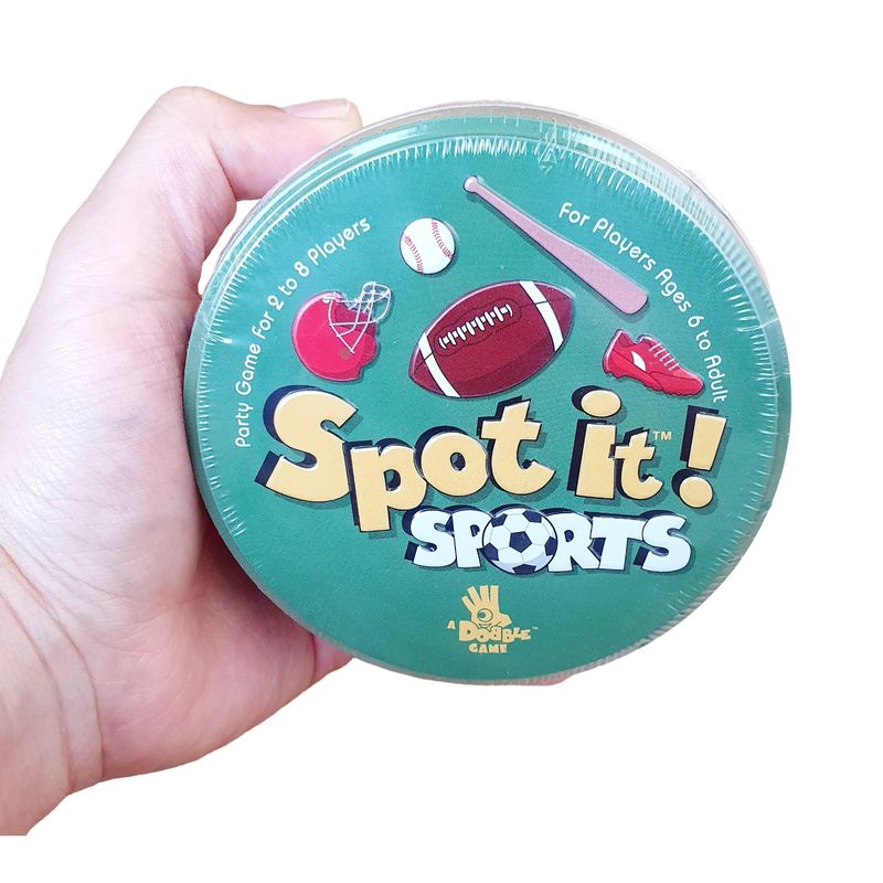 GENERICO - Cartas Spot It Verde Dobble Juego Mesa Coincidencias Caja Metalica