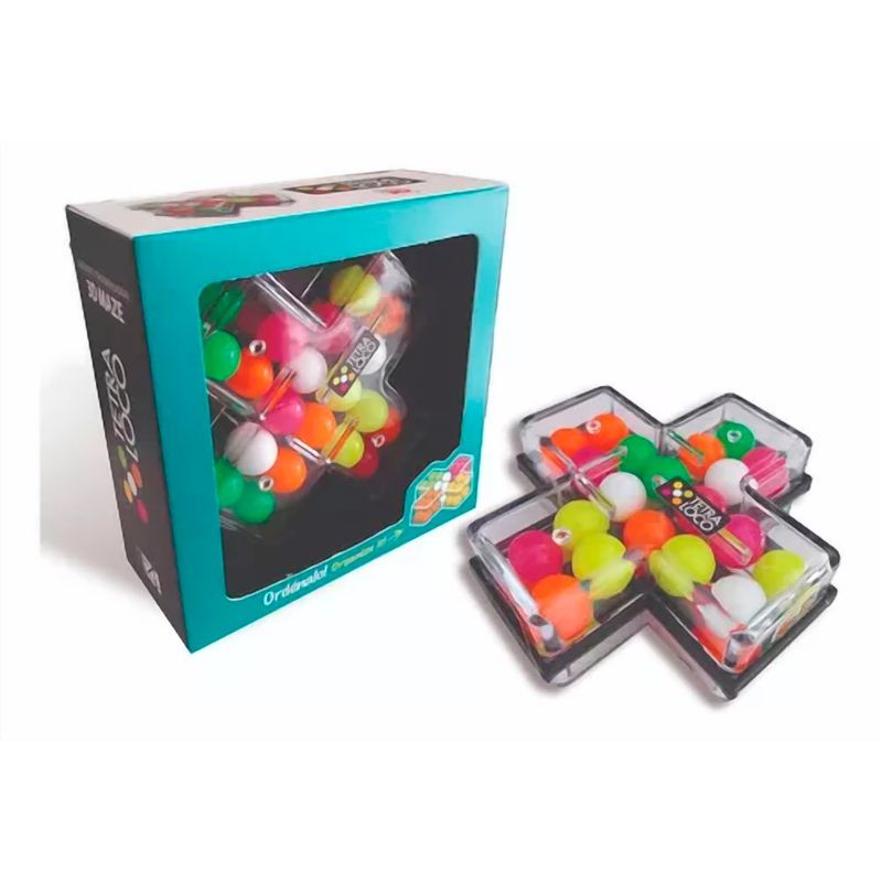 CONCEPTO 3D - Tetra Loco Laberinto 3D Cruz Juego De Mesa