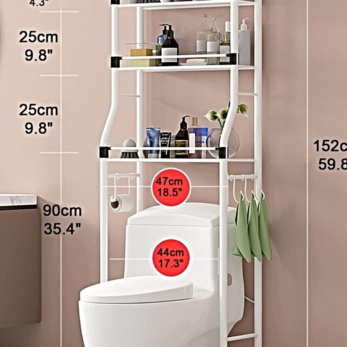 GENERICO - Organizador De Baño Estantería Mueble Ahorrador De Espacio