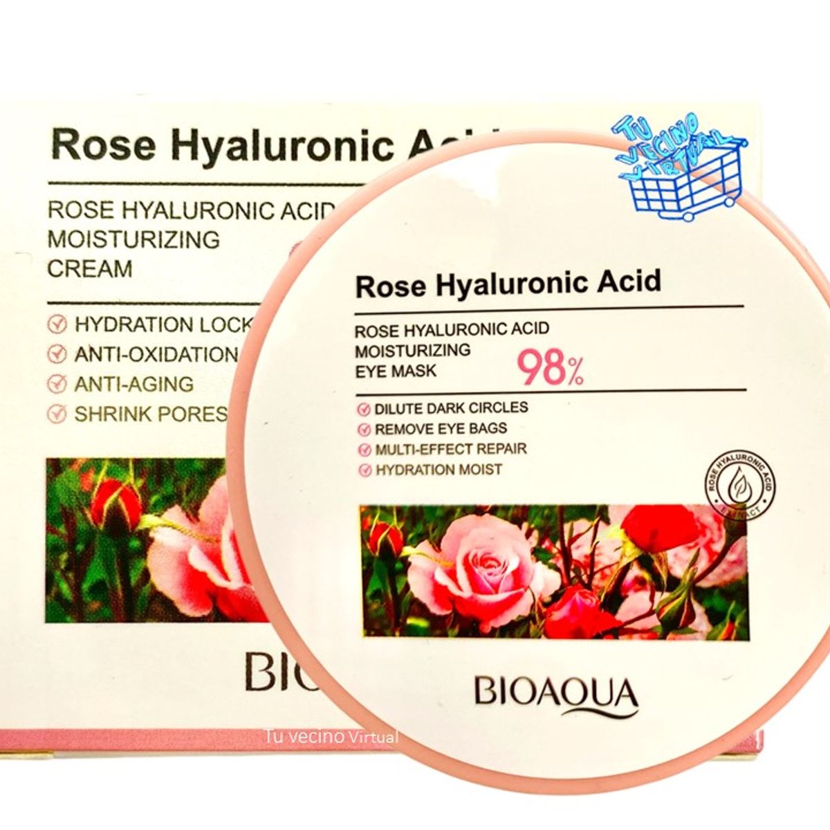 BIOAQUA - Parches Ojos Colageno Rosas Bioaqua