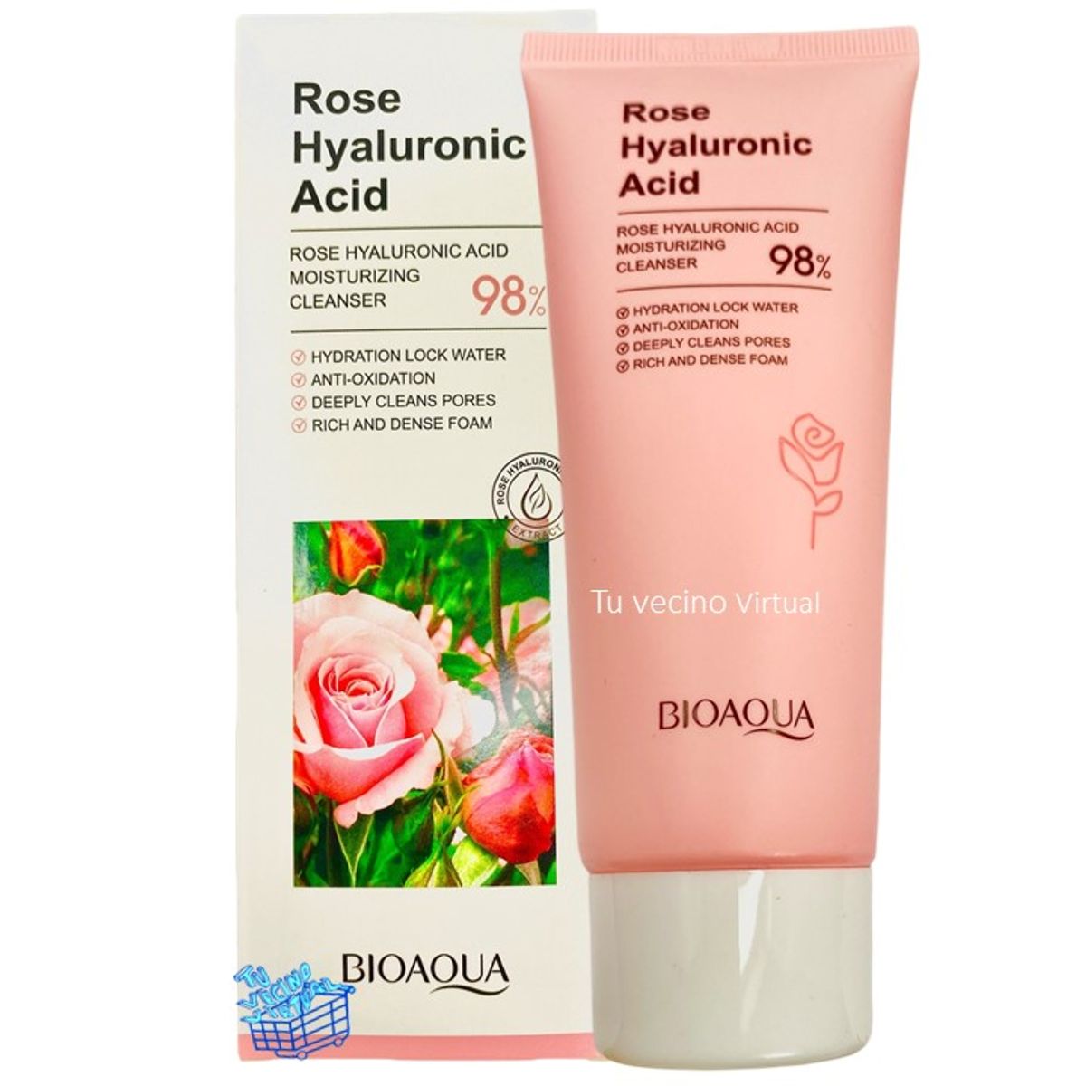 BIOAQUA - Jabon Facial Rosas Bioaqua