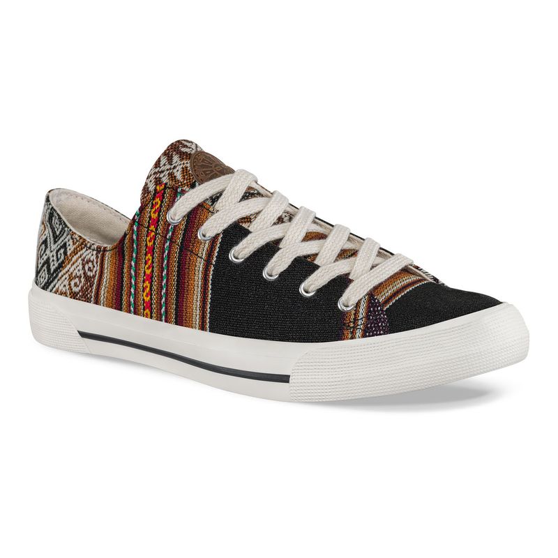 CROYDON - Tenis Casuales Inkaico Bajo 2 Negro Hombre y Mujer Croydon