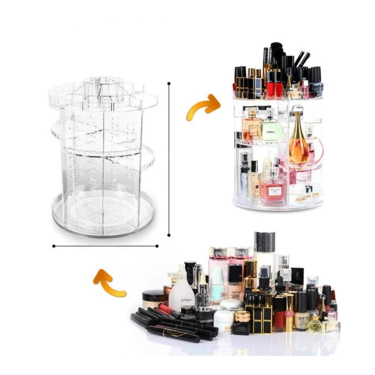 GENERICO - Organizador De Maquillaje Cosmeticos Rotación De 360 Grados