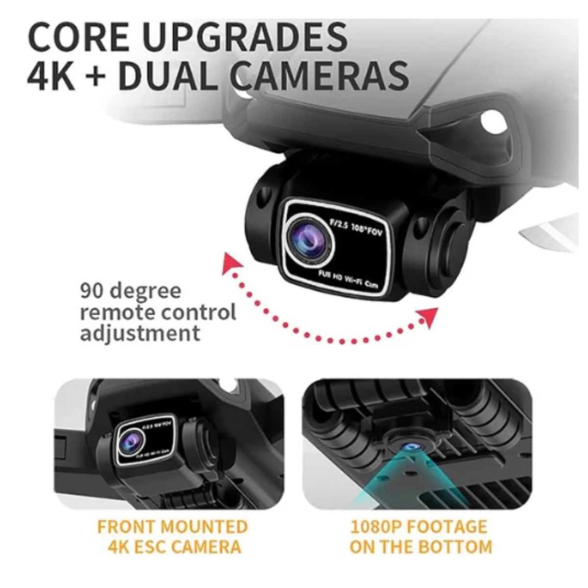 GENERICO - Dron E88 pro max plegable