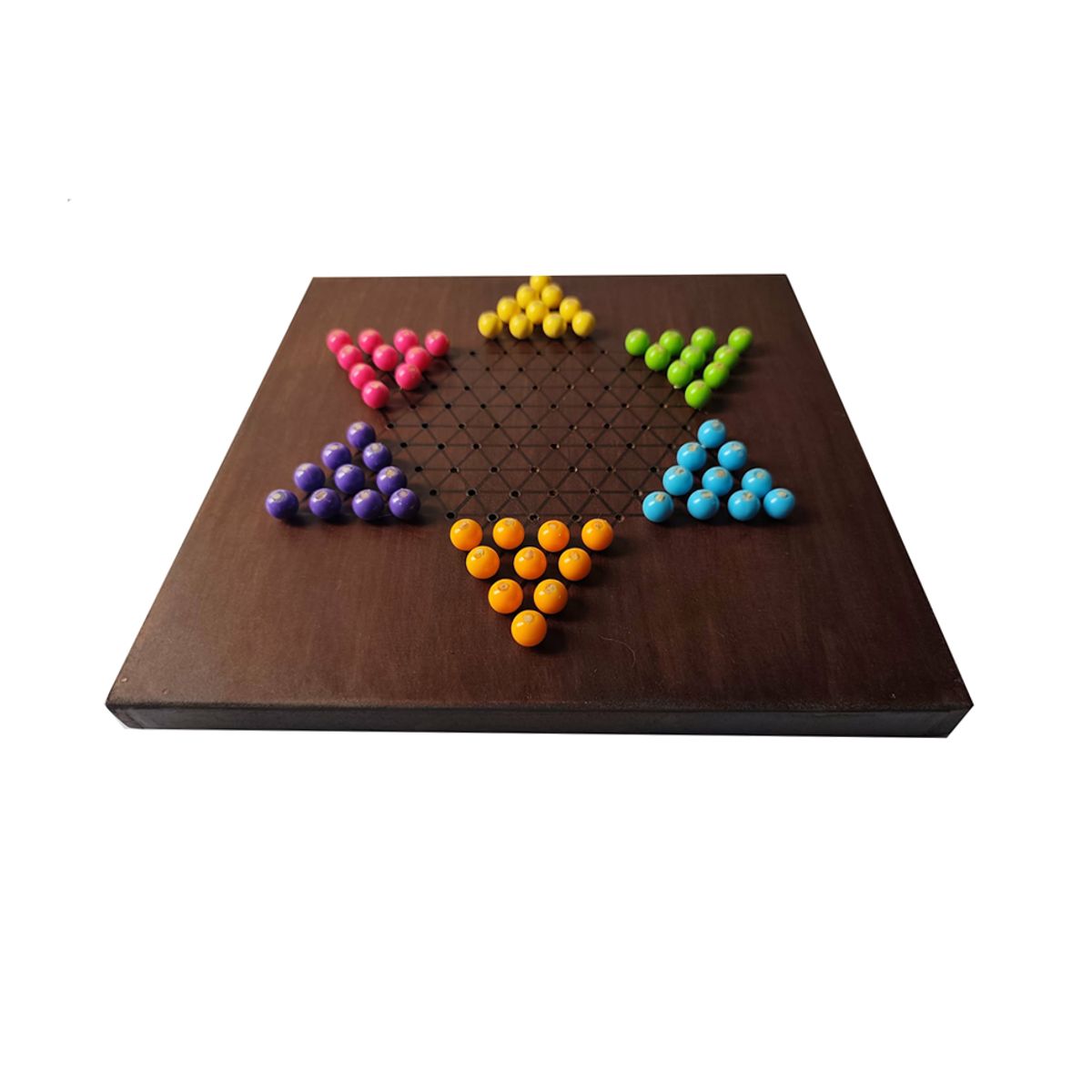 GENERICO - Damas Chinas En Estrella Juego Familiar En MDF