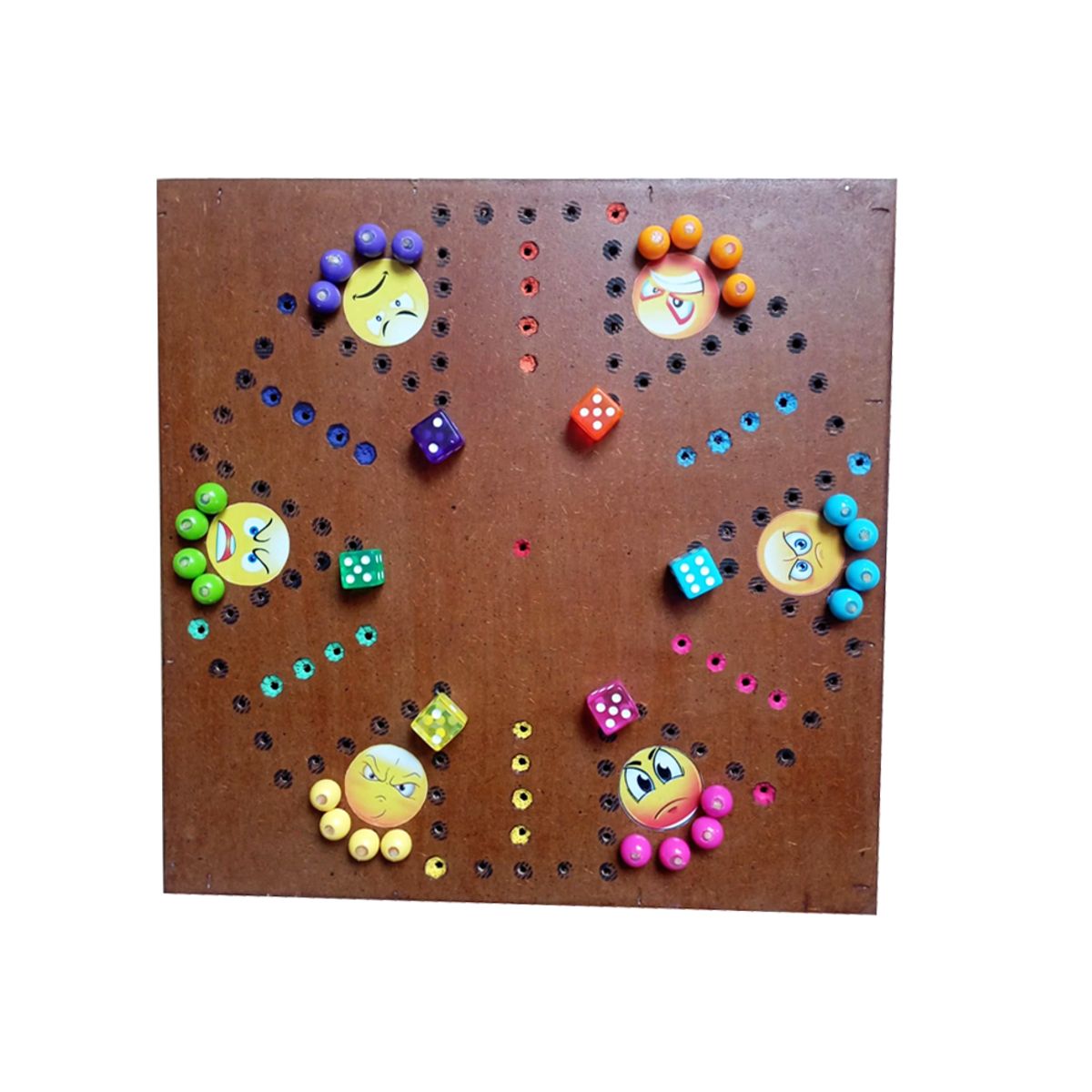 GENERICO - Juego de Mesa  NO TE ENOJES Para 6 Jugadores