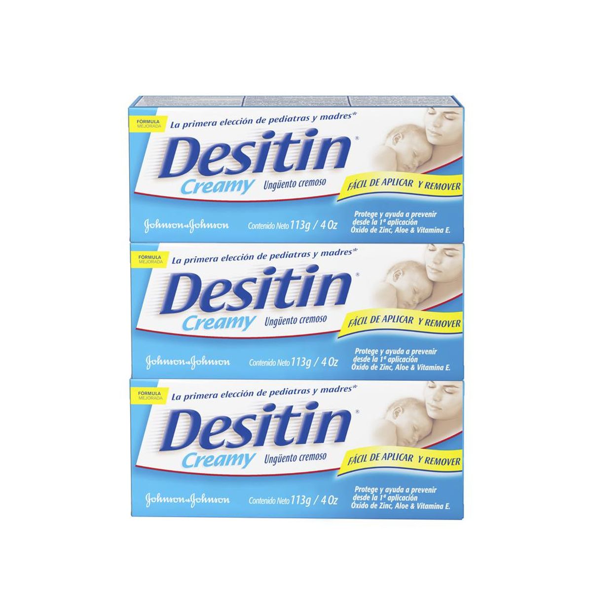 DESITIN - Desitin Crema Protectora Bebé 3 Unds / 113 g