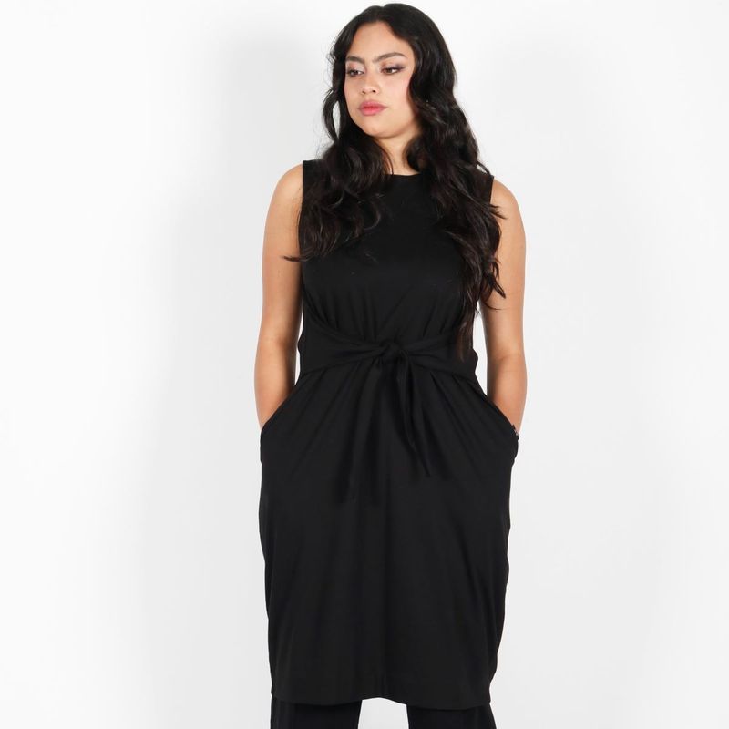 SIABATTO - Vestido Semiformal  Ajuste Nudo