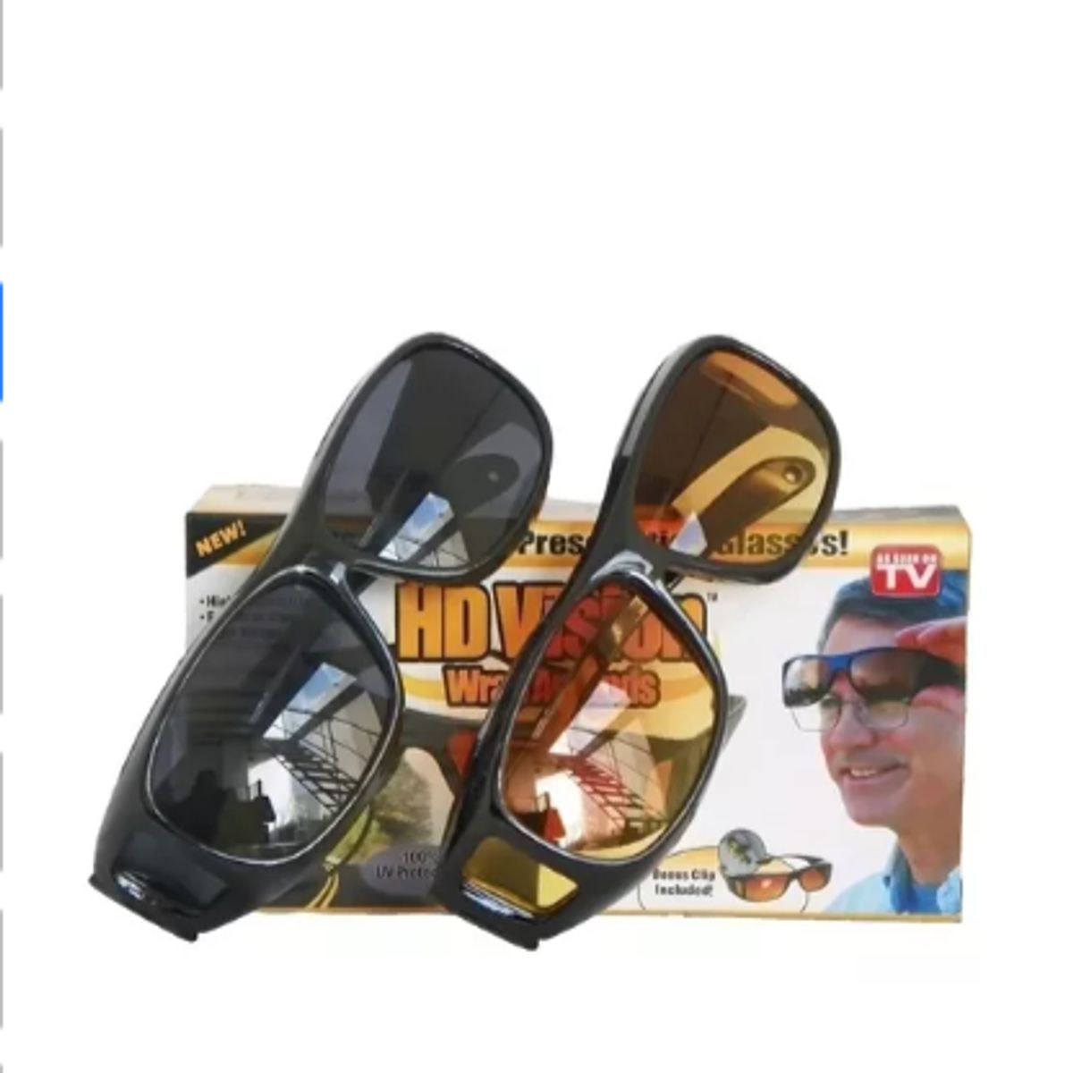 GENERICO - Gafas Hd Visión Polarizadas 2x1 Dia Y Noche Para Conducir Uv