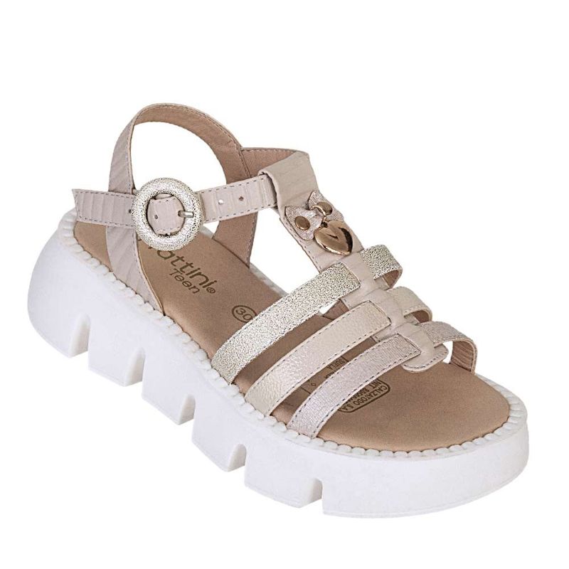FRATTINI - Sandalia de Niña marca FRATTINI en Color NUDE   SANDTATI