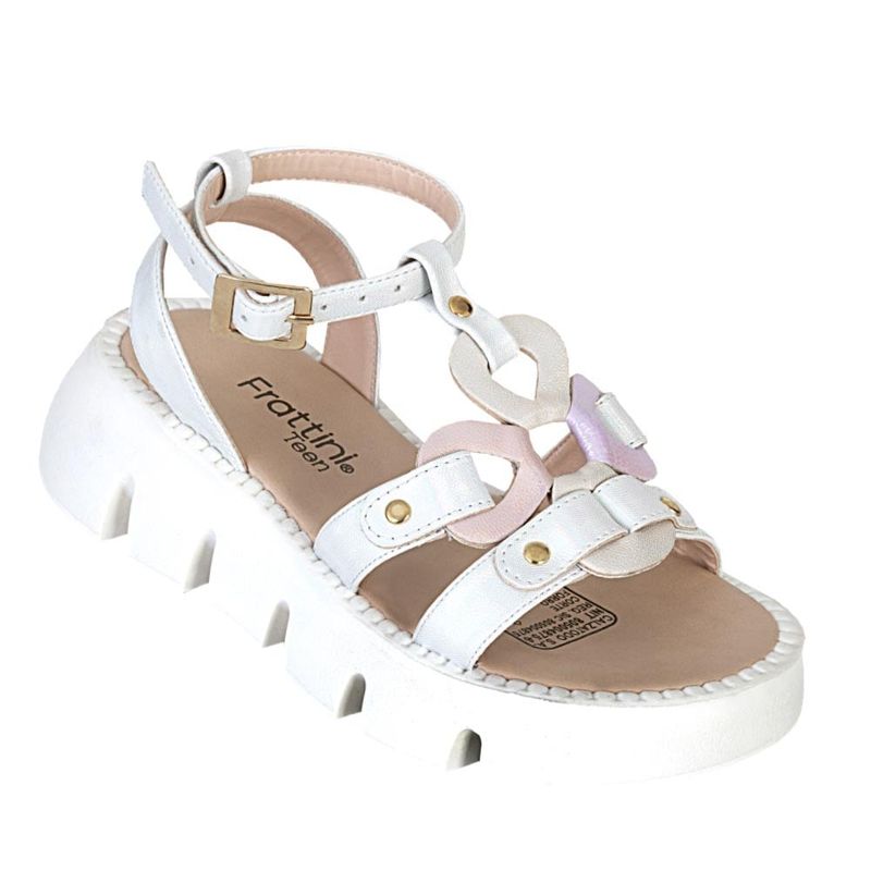 FRATTINI - Sandalia de Niña marca FRATTINI en Color BLANCO   SANDSANDRA